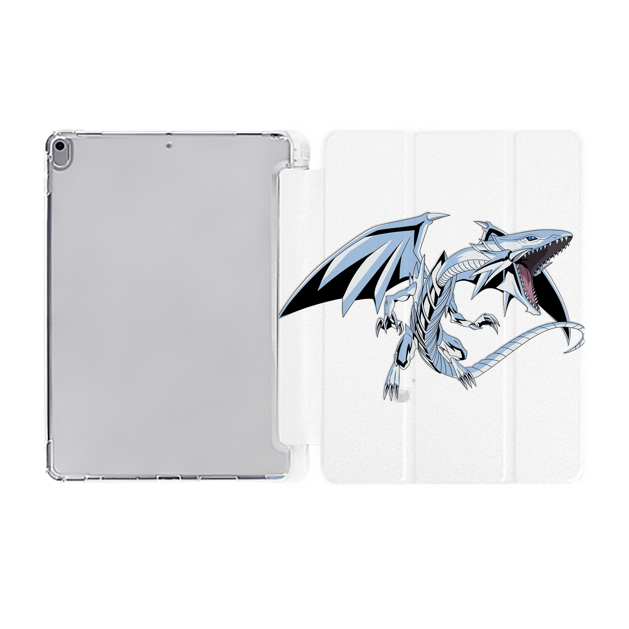 （画像用） 遊☆戯☆王 Yu-Gi-Oh! IPad ケース ペン収納付き 三つ折りスタンド PUレザー×シリコン 対応機種9.5/10.5/10.9インチ